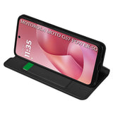 Husa pentru Motorola Moto G57 Power, Techsuit Magskin Book, negru