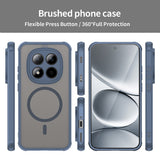 Husa pentru Xiaomi Redmi Note 15 Pro 5G, Techsuit HaloFrost II MagSafe, bleumarin