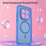 Husa pentru Xiaomi Redmi Note 15 Pro 5G, Techsuit HaloFrost II MagSafe, albastru