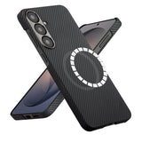 Husa pentru Samsung Galaxy S26, Techsuit Aramid Fiber MagSafe, negru