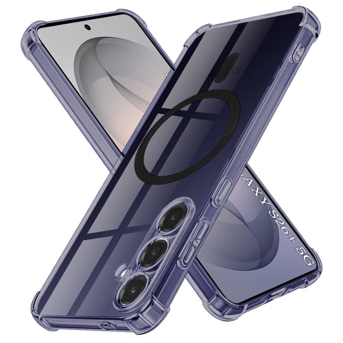 Husa pentru Samsung Galaxy S26 Plus, Techsuit Shockproof Clear Silicone MagSafe, fumuriu