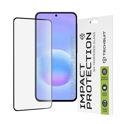 Folie de protectie pentru Samsung Galaxy A57 5G, Techsuit 111D Full Cover / Full Glue Glass