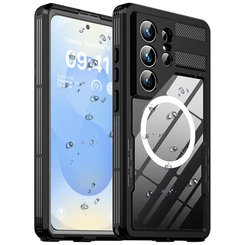 Husa pentru Samsung Galaxy S26 Ultra, ShellBox Waterproof IP68 Case, negru