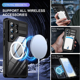 Husa pentru Samsung Galaxy S26 Ultra, ShellBox Waterproof IP68 Case, negru