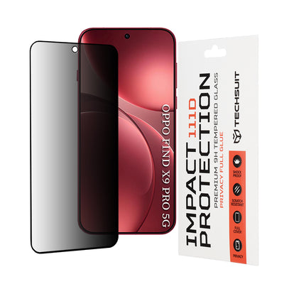 Folie de protectie pentru OPPO Find X9 Pro, Techsuit 111D Privacy Full Glue