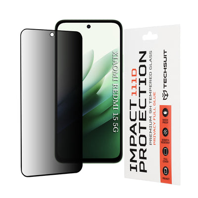 Folie de protectie pentru Xiaomi Redmi 15 5G, Techsuit 111D Privacy Full Glue