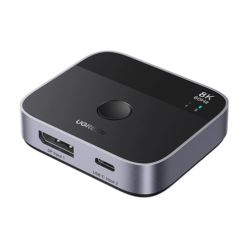 Adaptor UGREEN Adapter (65878), Switch Type-C, DP to Type-C, DP, UHD 4K@240Hz, 3D HDR, Plug&play, Stable Transmission