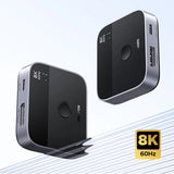 Adaptor UGREEN Adapter (65878), Switch Type-C, DP to Type-C, DP, UHD 4K@240Hz, 3D HDR, Plug&play, Stable Transmission