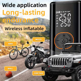 Techsuit Car Compressor AirXpert Pro (AI2), Wireless, cu Flashlight, LED Display, 1500mAh, Negru