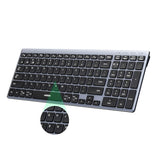 Tastatura UGREEN Wireless Keyboard K552 (75163), Bluetooth 5.0, USB-C, Multi-device Connection, Metal Shell, 99 Keys, 500mAh, negru