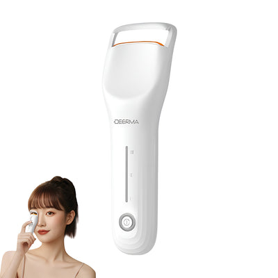 Deerma Eyelash Curler (JM01), Bionic, Smart 3-Level Heat Control, 400mAh, 2W, Safe Color-Changing Silicone, Alb