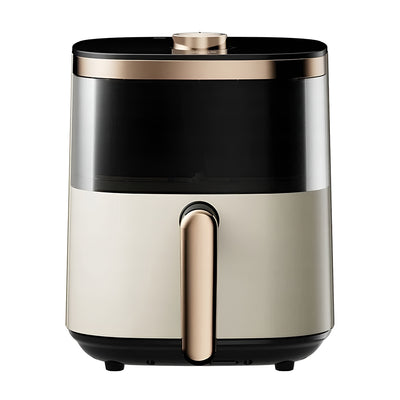 Deerma Air Fryer (KZ30W), 3L Bowl Capacity, 1200W, 360° Hot Air Circulation, 7 Programs, Timer, Oil-Free Cooking, Auriu