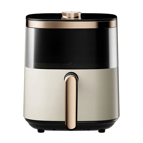 Deerma Air Fryer (KZ30W), 3L Bowl Capacity, 1200W, 360° Hot Air Circulation, 7 Programs, Timer, Oil-Free Cooking, Auriu
