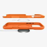 Husa pentru iPhone 17 Pro, Spigen Silicone Fit MagSafe (ACS11379), portocaliu