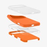 Husa pentru iPhone 17 Pro Max, Spigen Silicone Fit MagSafe (ACS11378), portocaliu