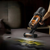 Aspirator Portabil Deerma Aspirator T30W XT Station (VCCS14A), 2in1 Design, Afisaj LED, 25000Pa, 450W, 2500mAh, Negru