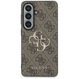 Husa pentru Samsung Galaxy S26, Guess Hardcase 4G Big Metal Logo (GUHCS26S4GMGBR), maro