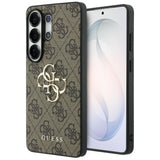 Husa pentru Samsung Galaxy S26 Ultra, Guess Hardcase 4G Big Metal Logo (GUHCS26L4GMGBR), maro