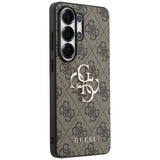 Husa pentru Samsung Galaxy S26 Ultra, Guess Hardcase 4G Big Metal Logo (GUHCS26L4GMGBR), maro