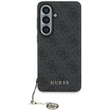 Husa pentru Samsung Galaxy S26, Guess Hardcase 4G Classic Logo Charm (GUHMS26SGF4GGR), negru