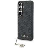 Husa pentru Samsung Galaxy S26, Guess Hardcase 4G Classic Logo Charm (GUHMS26SGF4GGR), negru