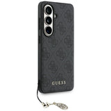 Husa pentru Samsung Galaxy S26, Guess Hardcase 4G Classic Logo Charm (GUHMS26SGF4GGR), negru