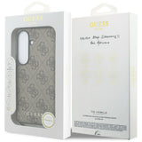 Husa pentru Samsung Galaxy S26, Guess Hardcase 4G Classic Logo Charm (GUHMS26SGF4GBR), maro