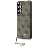 Husa pentru Samsung Galaxy S26, Guess Hardcase 4G Classic Logo Charm (GUHMS26SGF4GBR), maro