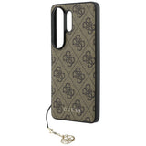 Husa pentru Samsung Galaxy S26 Ultra, Guess Hardcase 4G Classic Logo Charm (GUHMS26LGF4GBR), maro
