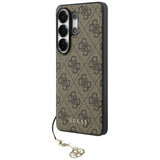 Husa pentru Samsung Galaxy S26 Ultra, Guess Hardcase 4G Classic Logo Charm (GUHMS26LGF4GBR), maro