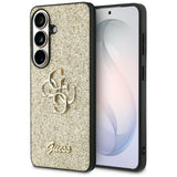 Husa pentru Samsung Galaxy S26, Guess Fixed Glitter Big 4G Metal Logo (GUHCS26SHG4SGD), auriu