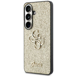 Husa pentru Samsung Galaxy S26, Guess Fixed Glitter Big 4G Metal Logo (GUHCS26SHG4SGD), auriu
