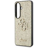 Husa pentru Samsung Galaxy S26, Guess Fixed Glitter Big 4G Metal Logo (GUHCS26SHG4SGD), auriu