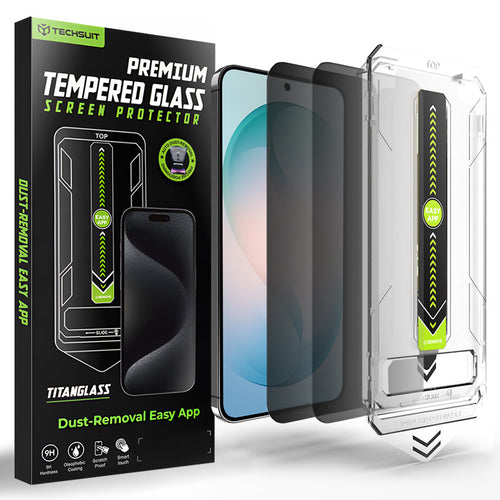 Folie de protectie pentru Samsung Galaxy S26 Plus, Techsuit [Fingerprint Unlock Compatible] TitanGlass CrystalHD (2 pack)