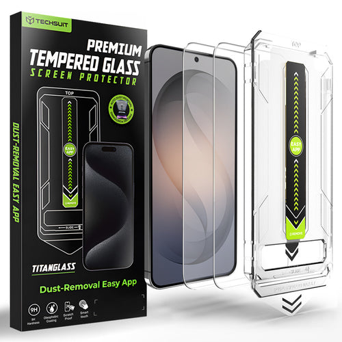 Folie de protectie pentru Samsung Galaxy S26, Techsuit [Fingerprint Unlock Compatible] TitanGlass CrystalHD (2 pack)