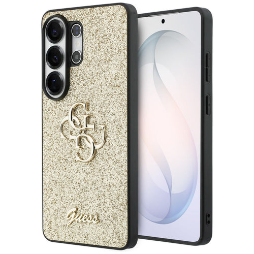 Husa pentru Samsung Galaxy S26 Ultra, Guess Fixed Glitter Big 4G Metal Logo (GUHCS26LHG4SGD), auriu