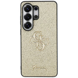 Husa pentru Samsung Galaxy S26 Ultra, Guess Fixed Glitter Big 4G Metal Logo (GUHCS26LHG4SGD), auriu