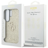 Husa pentru Samsung Galaxy S26 Ultra, Guess Fixed Glitter Big 4G Metal Logo (GUHCS26LHG4SGD), auriu