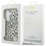 Husa pentru Samsung Galaxy S26, Guess IML Leopard Print Triangle MagSafe (GUHMS26SHLEGTGLK), negru
