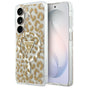 Husa pentru Samsung Galaxy S26, Guess IML Leopard Print Triangle MagSafe (GUHMS26SHLEGTGLW), maro