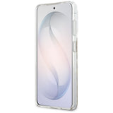 Husa pentru Samsung Galaxy S26, Guess IML Leopard Print Triangle MagSafe (GUHMS26SHLEGTGLW), maro