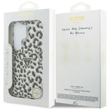 Husa pentru Samsung Galaxy S26 Ultra, Guess IML Leopard Print Triangle MagSafe (GUHMS26LHLEGTGLK), negru