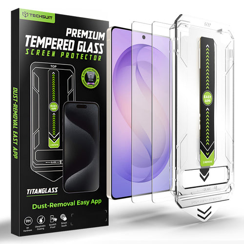 Folie de protectie pentru Samsung Galaxy S26 Ultra, Techsuit [Fingerprint Unlock Compatible] TitanGlass CrystalHD (2 pack)