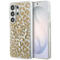 Husa pentru Samsung Galaxy S26 Ultra, Guess IML Leopard Print Triangle MagSafe (GUHMS26LHLEGTGLW), maro