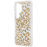 Husa pentru Samsung Galaxy S26 Ultra, Guess IML Leopard Print Triangle MagSafe (GUHMS26LHLEGTGLW), maro