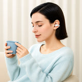 Casti wireless Acefast Aceclip Pro (FA006), OWS Stereo, BT 5.4, Dual-mic ANC, 400mAh, IP55, Type-C, alb