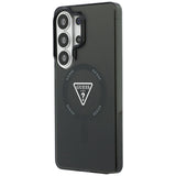 Husa pentru Samsung Galaxy S26 Ultra, Guess IML Gradient Triangle MagSafe (GUHMS26LHGTMLCGK), negru