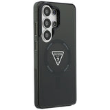 Husa pentru Samsung Galaxy S26 Ultra, Guess IML Gradient Triangle MagSafe (GUHMS26LHGTMLCGK), negru