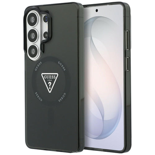 Husa pentru Samsung Galaxy S26 Ultra, Guess IML Gradient Triangle MagSafe (GUHMS26LHGTMLCGK), negru