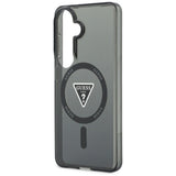 Husa pentru Samsung Galaxy S26, Guess IML Gradient Triangle MagSafe (GUHMS26SHGTMLCGK), negru